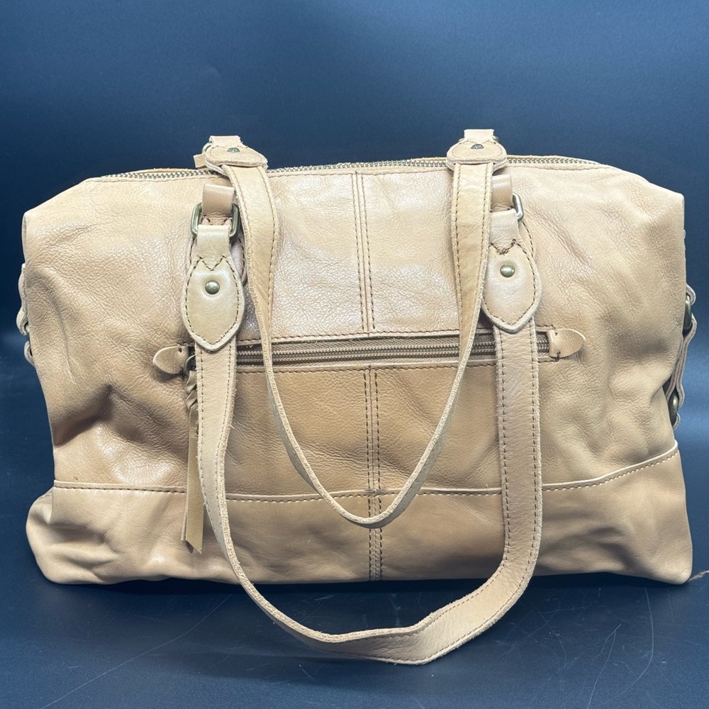 The SAK Laurel Tan Leather Satchel Handbag NWOT